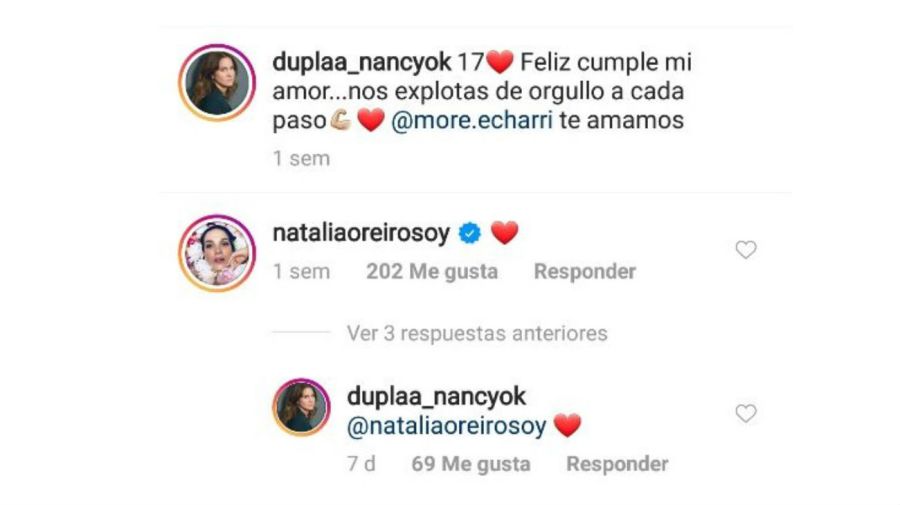 Cruce Natalia Oreiro y Nancy Duplaa