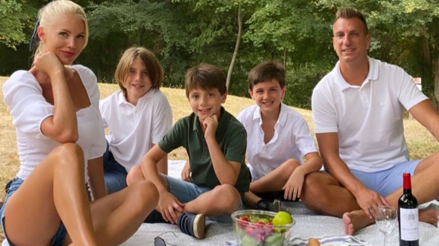 Daniela Christiansson, Maxi López y los hijos del futbolista