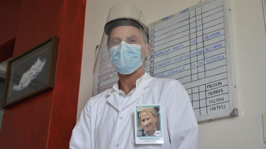 Daniel Ricardo Capra, pediatra intensivista / 36 años en el Posadas. 