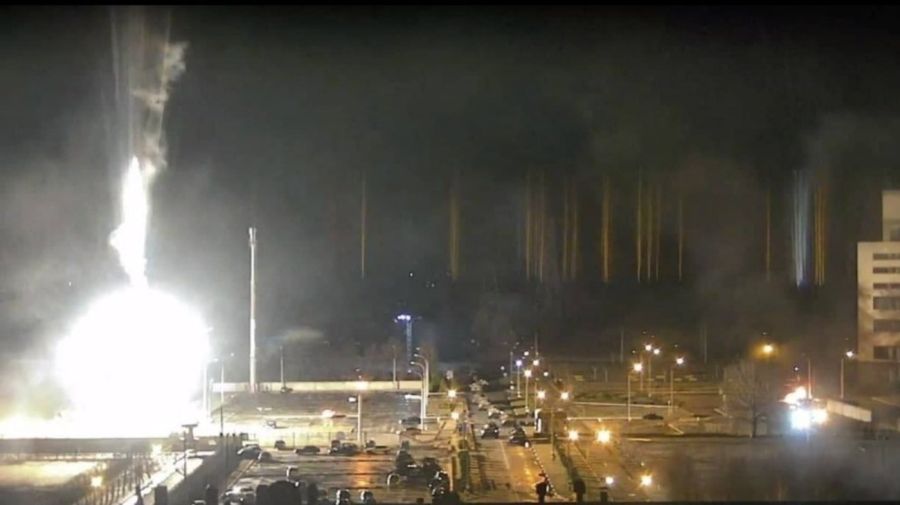 El incendio en la central nuclear de Zaporiyia.