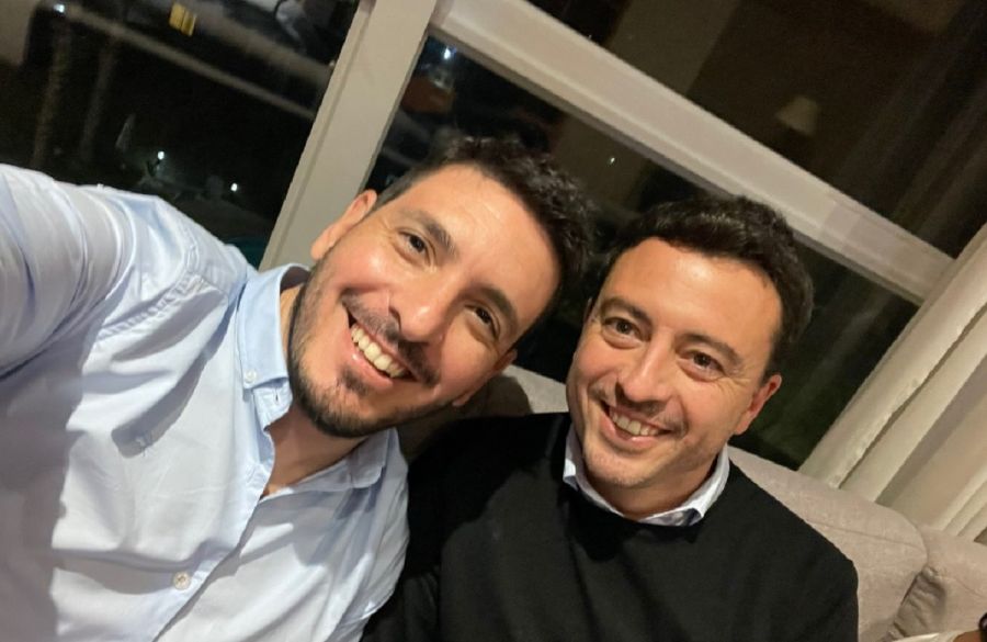 Marcos Ferrer junto a Rodrigo de Loredo