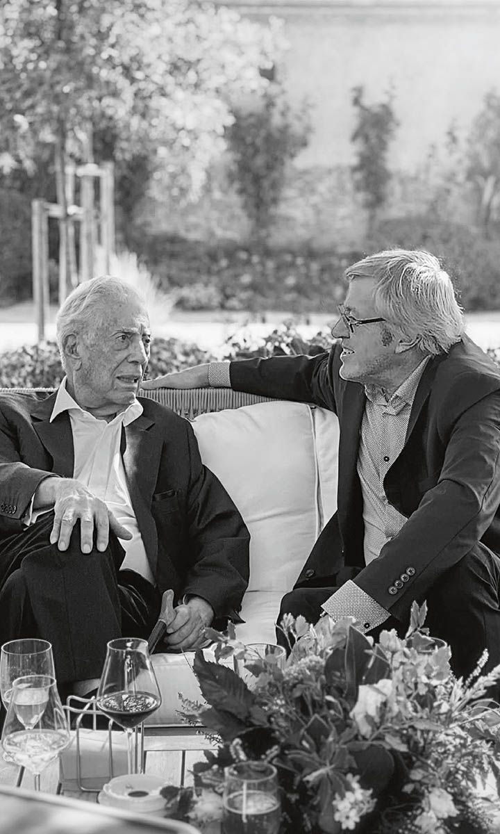 Alejandro Roemmers y Mario Vargas Llosa