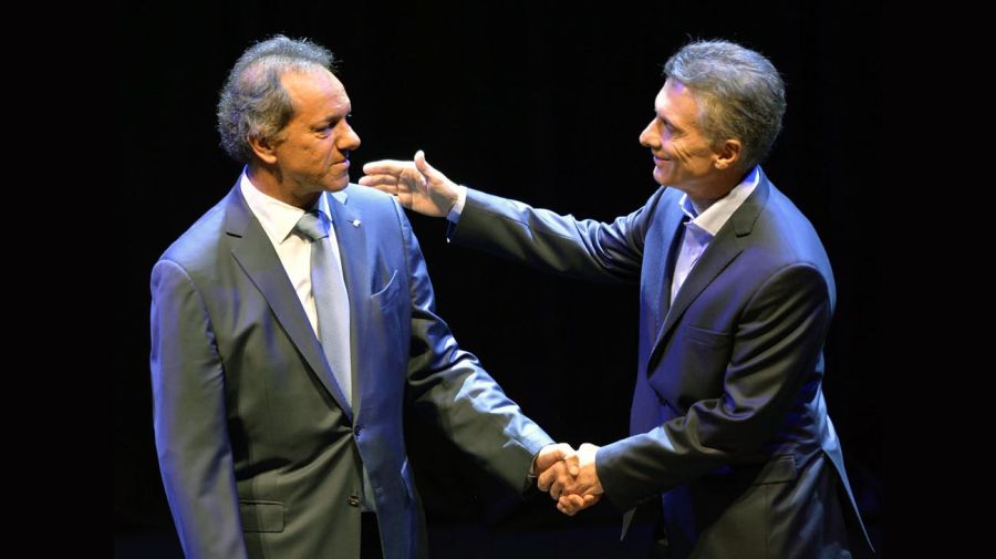 Debate 2015 Mauricio Macri y Daniel Scioli