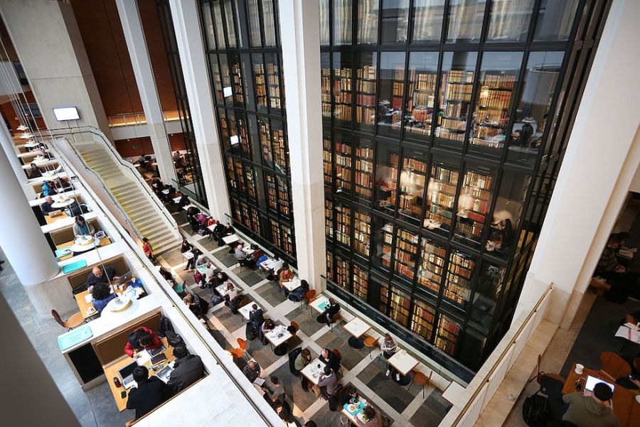 Interior de la Biblioteca Británica