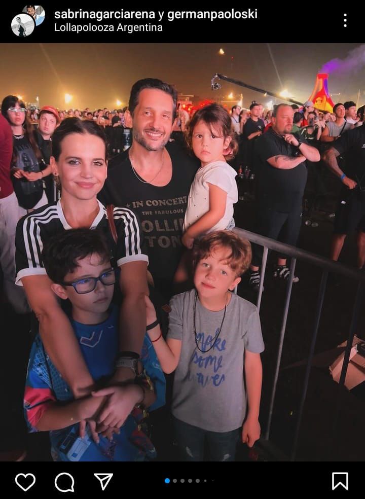 La familia Paoloski Garciarena en el 2do día del Lollapalooza