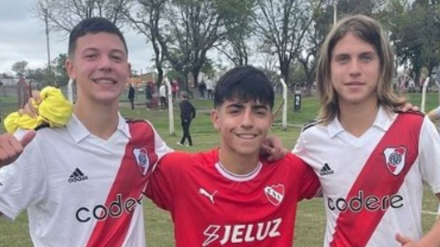 Bastian Demichelis, Benjamín Agüero y Valentino López