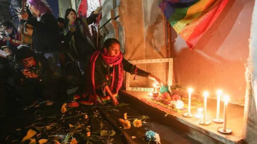 Marcha para pedir justicia por el lesbocidio en Barracas