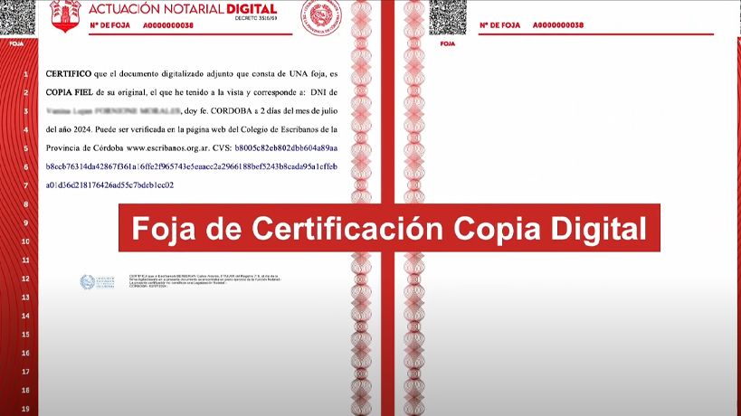 Nuevas fojas rojas digitales del Colegio de Escribanos