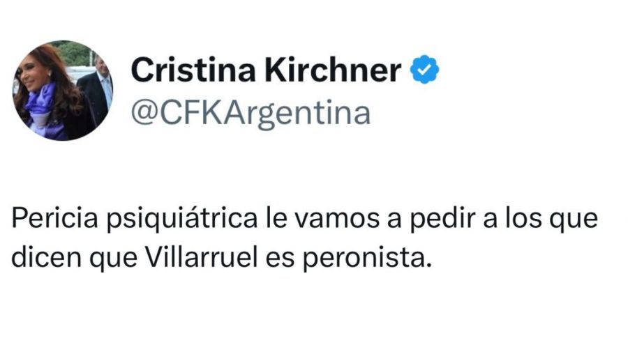 El tuit de Cristina