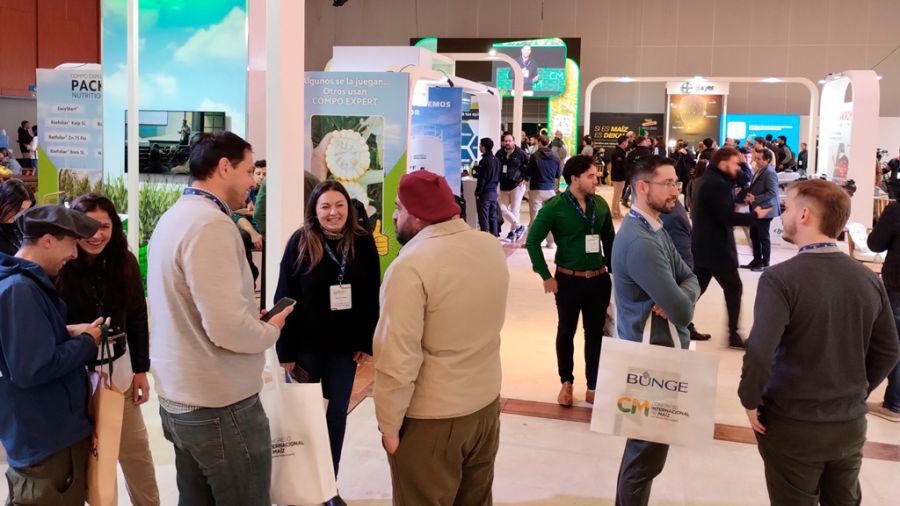 Pasillos del Centro de Convenciones en el Congreso del Maíz