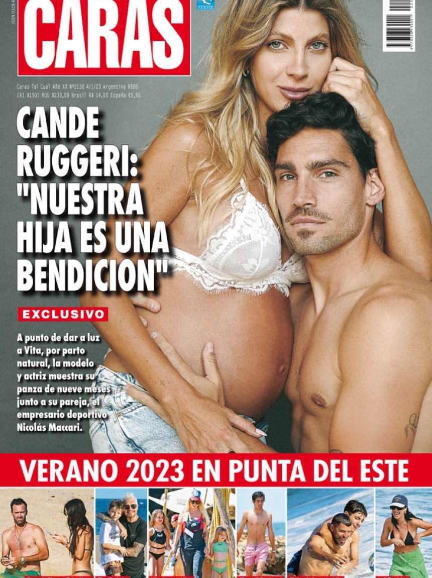 Cande Ruggeri tapa de Revista Caras