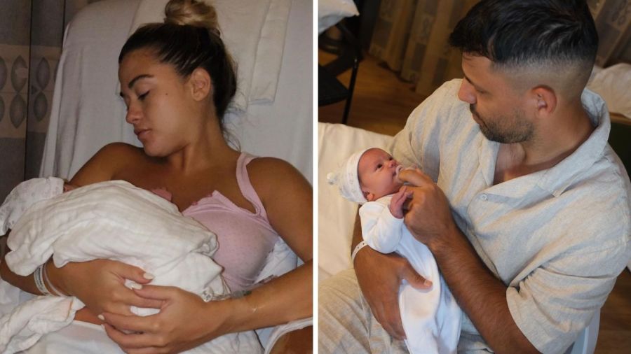 Sofía y Sergio le dieron la bienvenida a su primera hija