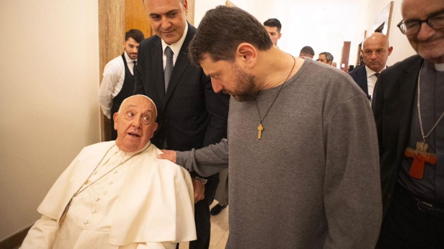 Juan Grabois junto al Papa Francisco