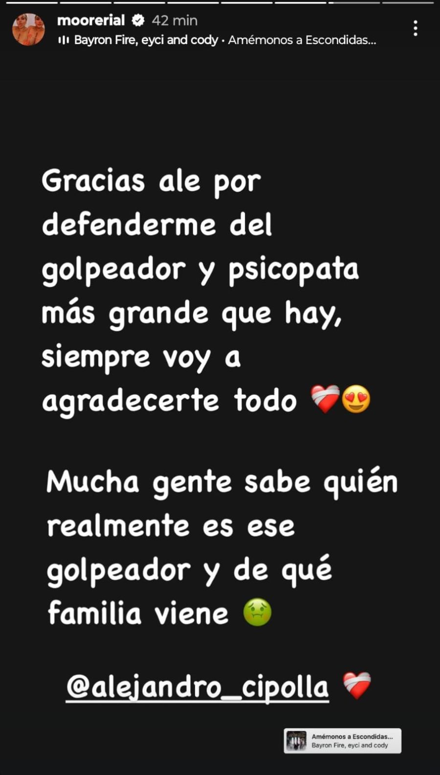 La picante respuesta de More Rial a su ex y padre de su hijo Francesco