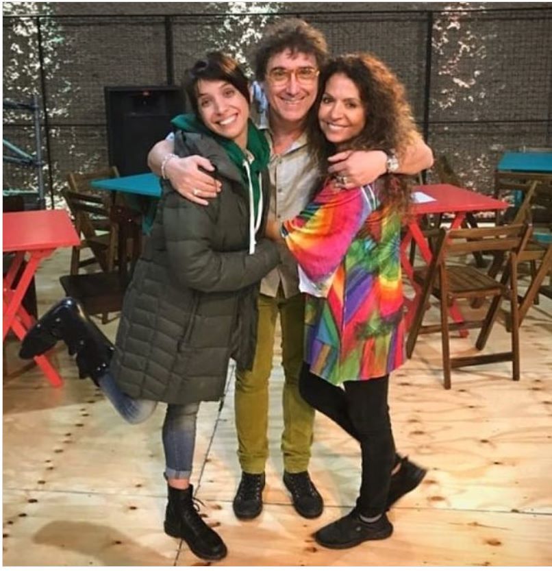 Patricia Sosa, Oscar Mediavilla y su hija, Marta