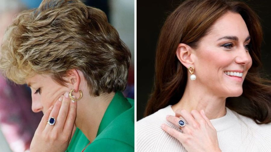 El anillo de compromiso de Lady Di y Kate Middleton