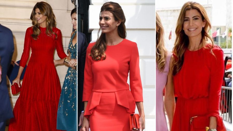 Juliana Awada en rojo