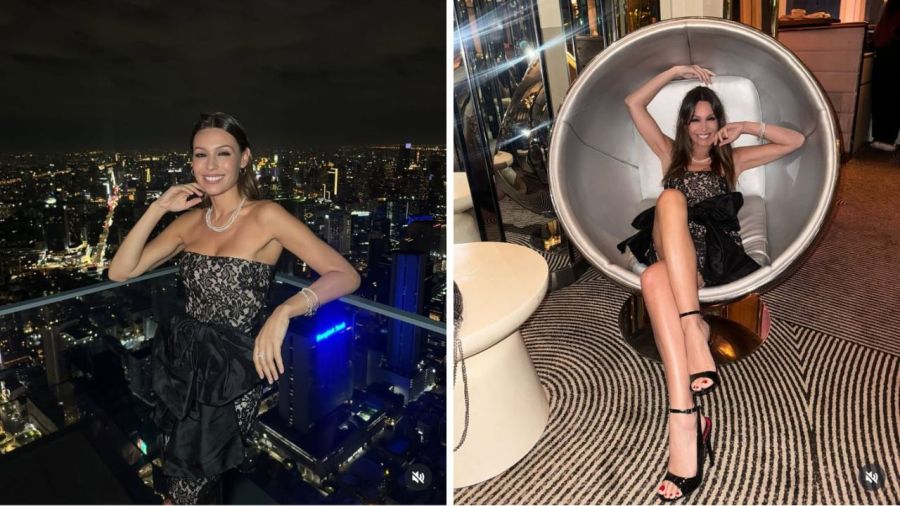 Pampita en la noche de Tailandia