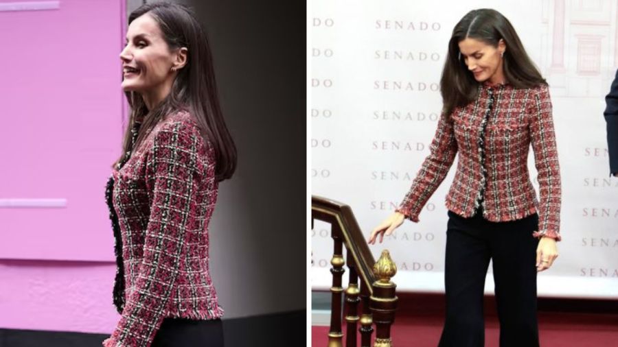 La reina Letizia con la chaqueta