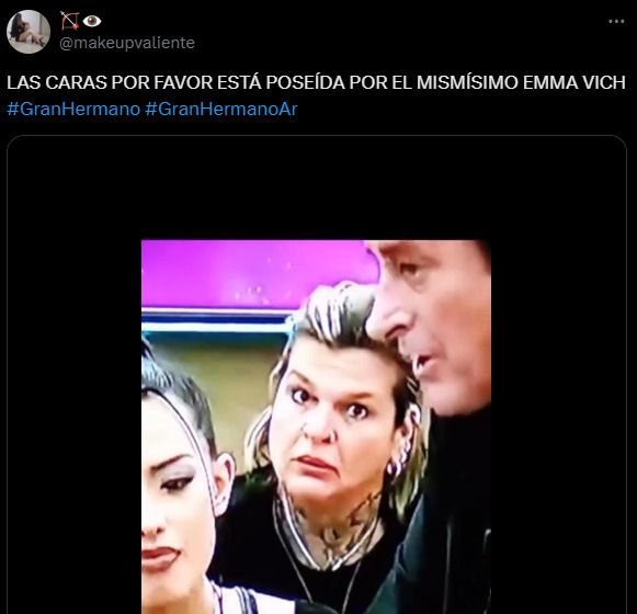 El tweet de la polémica entre Emma y el Chino