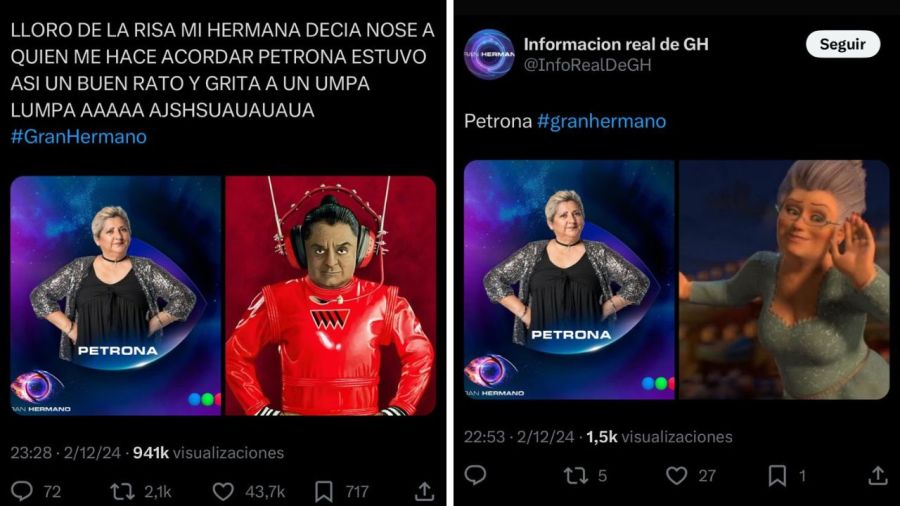 Los mejores memes de Petrona de GH