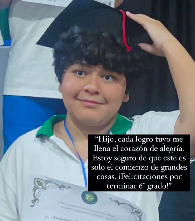 Dieguito Fernando terminó la primaria