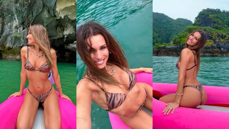 La bikini animal print de Pampita