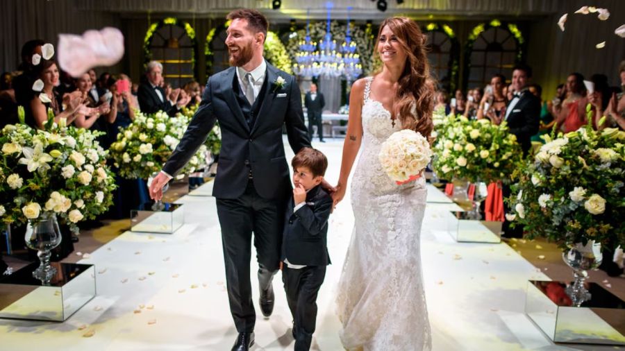 Leo Messi y Antonela Roccuzzo