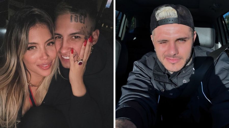 Wanda Nara, L-Gante y Mauro Icardi