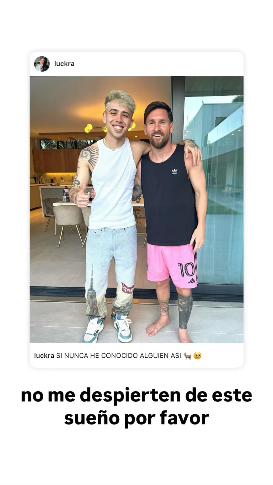 Luck Ra y Messi