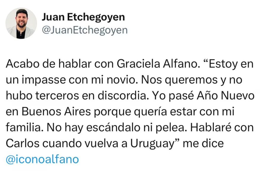 Graciela Alfano confirmó su separación