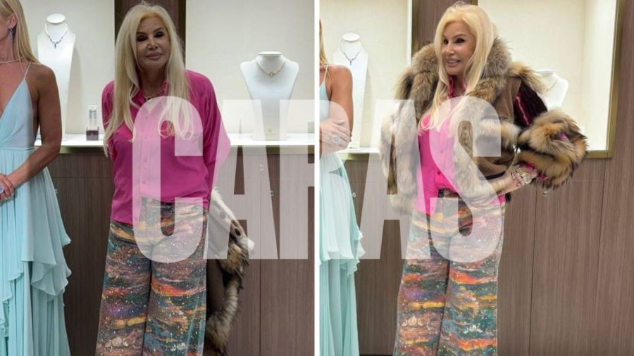 Look arcoíris de Susana Giménez