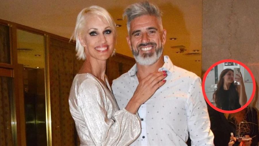 Ingrid Grudke con su ex pareja, Martín Colapinto, y su ex sobrina política, Andrea Miranda