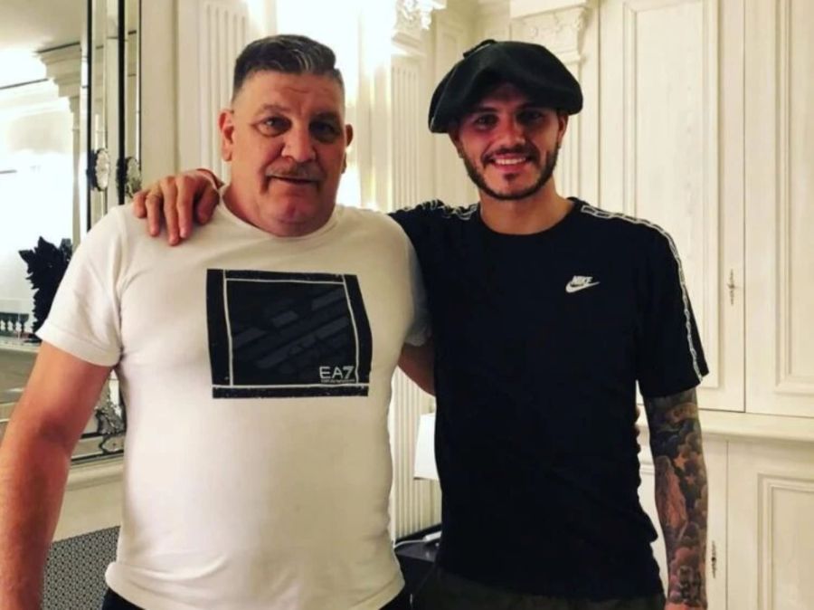 Mauro Icardi y su padre, Juan Carlos