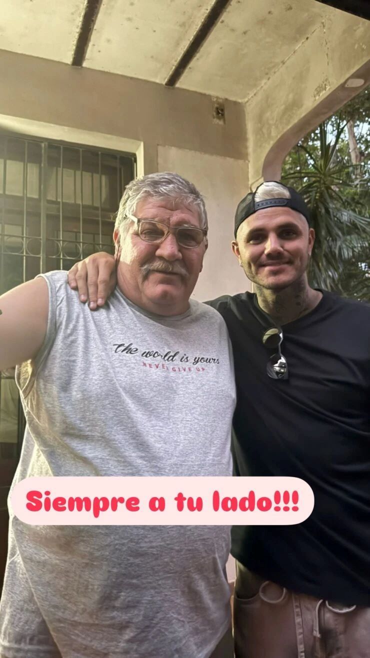 Mauro Icardi y su padre, Juan Carlos