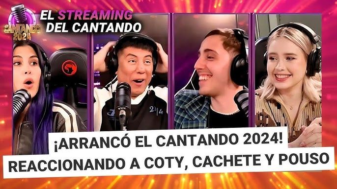 Sebi Manzoni en el streaming del Cantando 2024