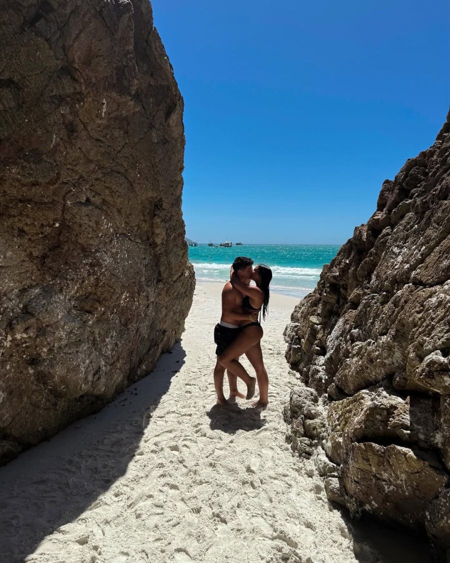 La romántica foto de Lola y Franco en Brasil