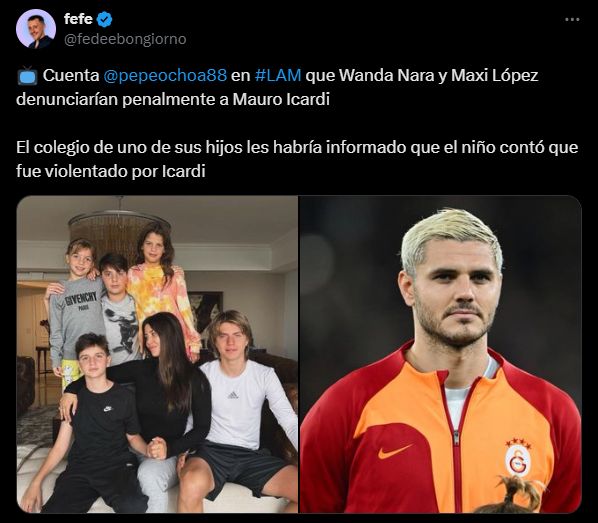 Wanda Nara y Maxi López denunciarian penalmente a Mauro Icardi