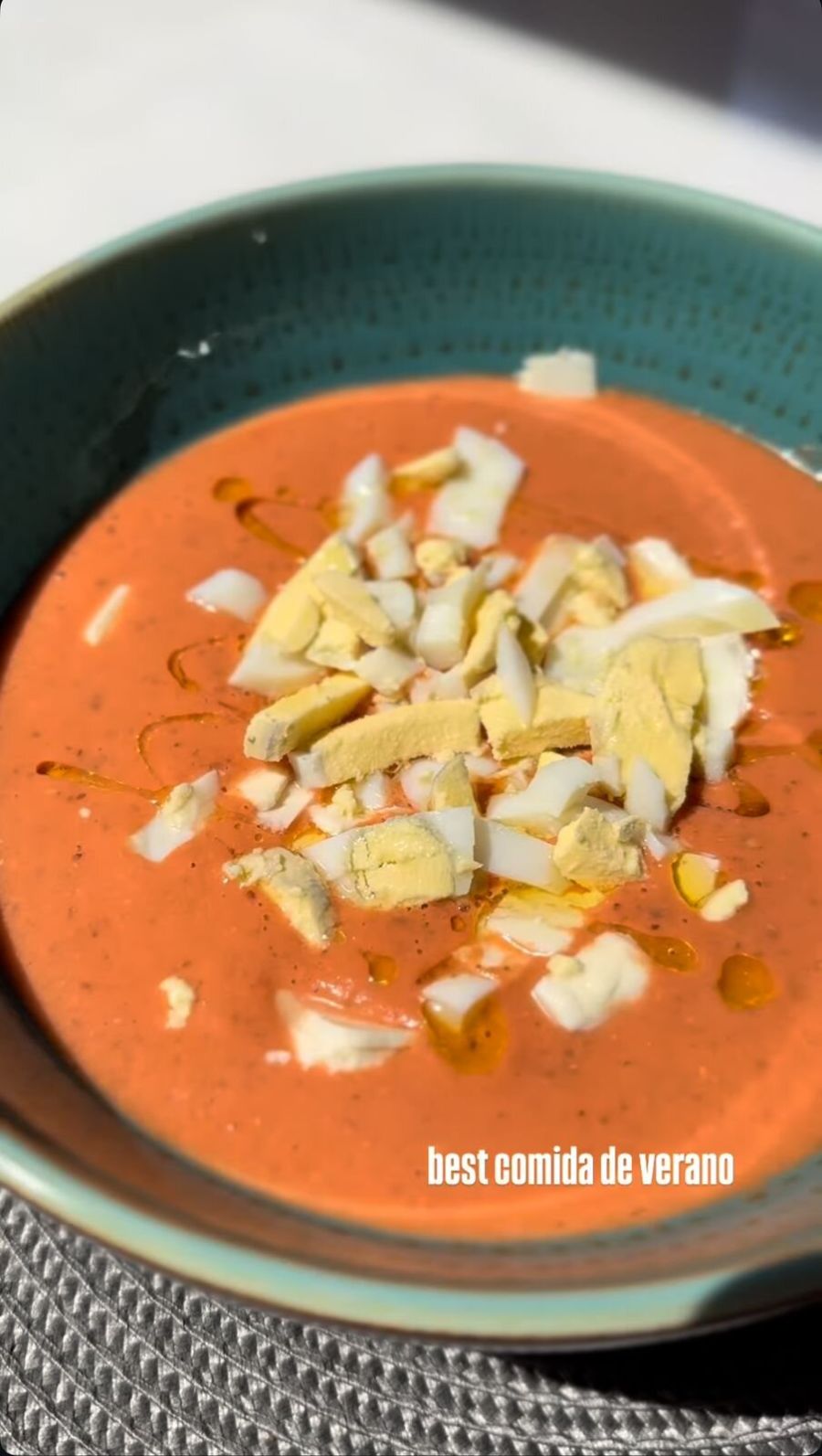 La receta de salmorejo de Jimena Barón