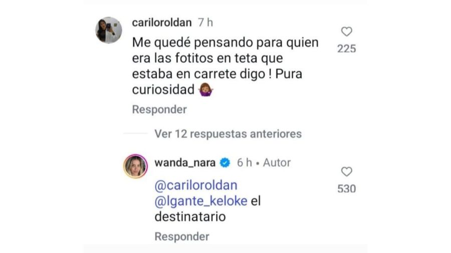 Wanda Nara aclaró para quién eran sus fotos hot