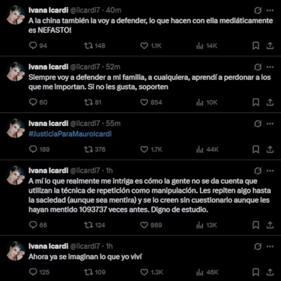 Declaraciones de Ivana Icardi