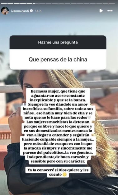 Declaraciones de Ivana Icardi