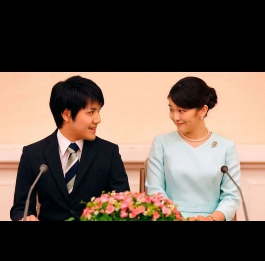 Ex princesa Mako junto a su esposo, Kei Komuro