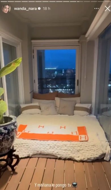 La vista de Wanda Nara