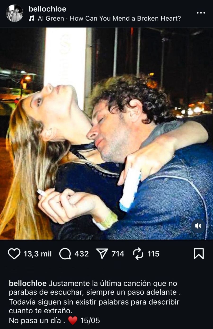 La emotiva publicación de Chloé Bello