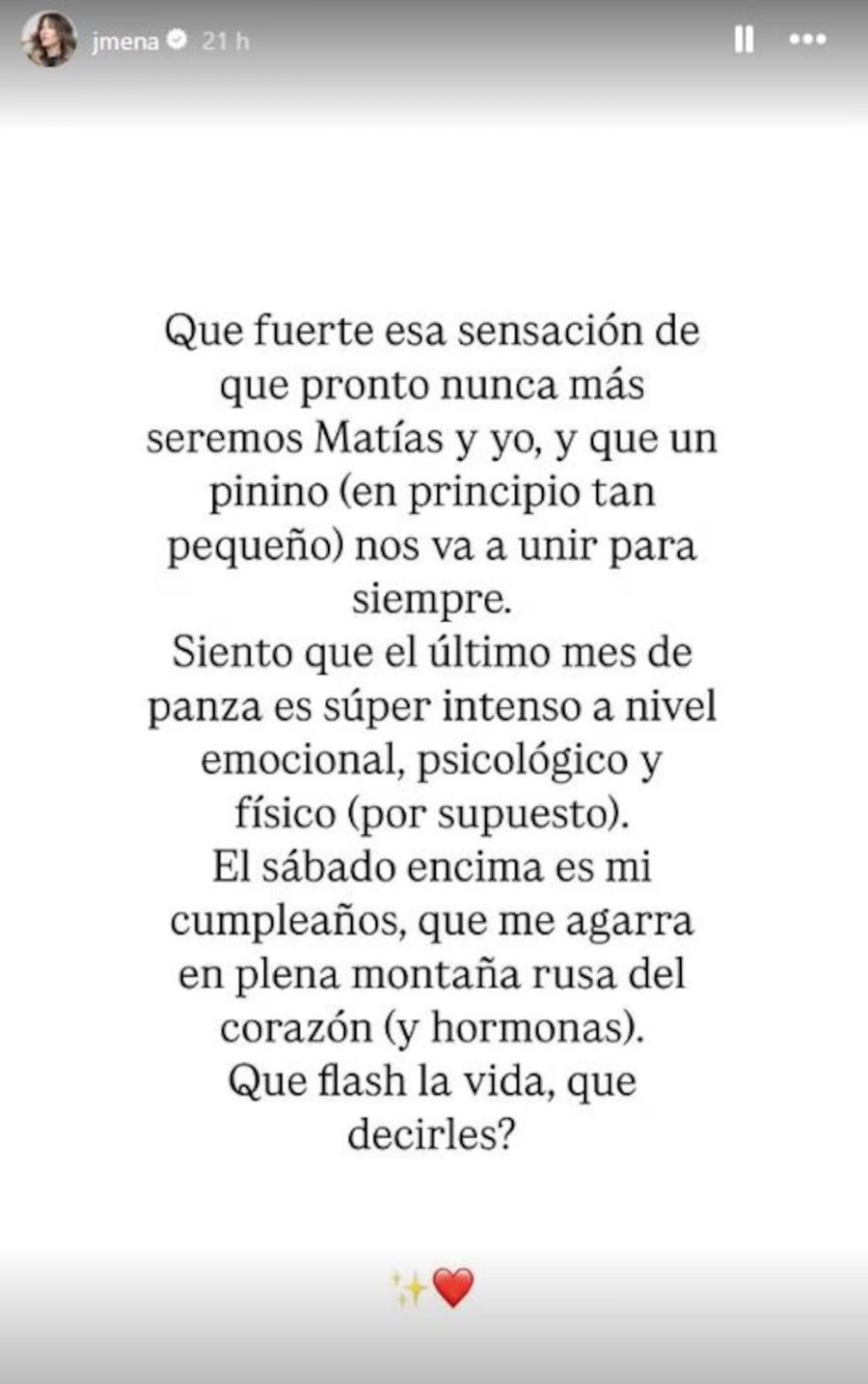 La profunda reflexión de Jimena Barón sobre su relación con Matías Palleiro