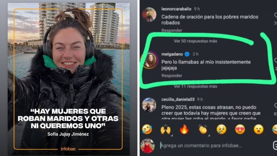 La polémica entre Jujuy Jiménez y Melina Gadano
