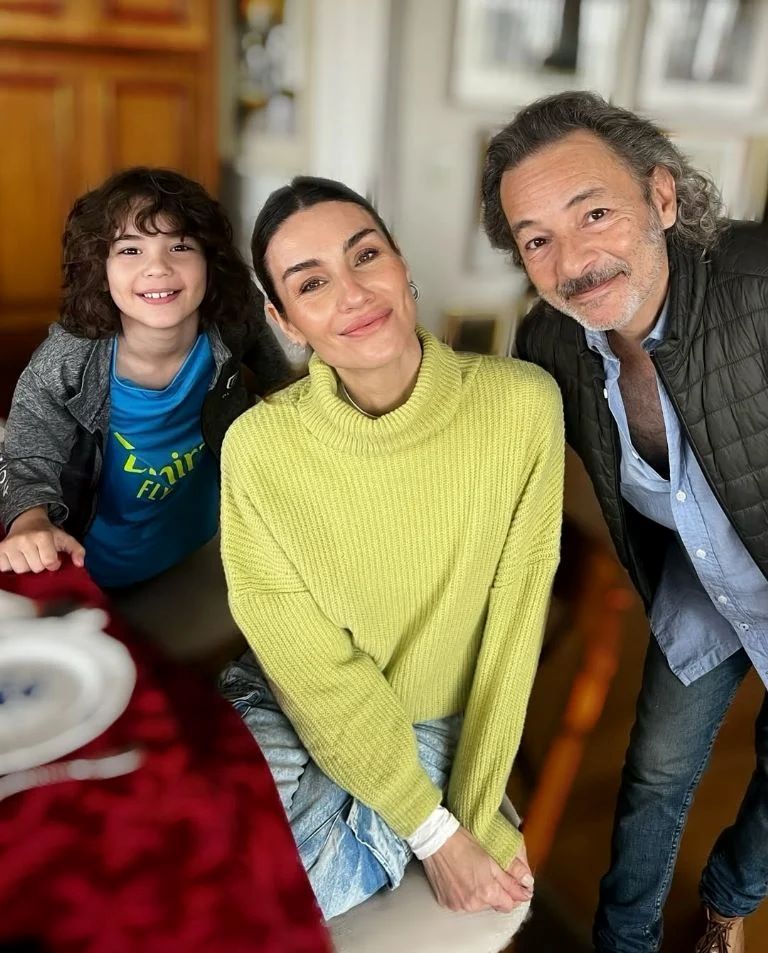 Paula Morales, Fabián Vena y su hijo Valentino