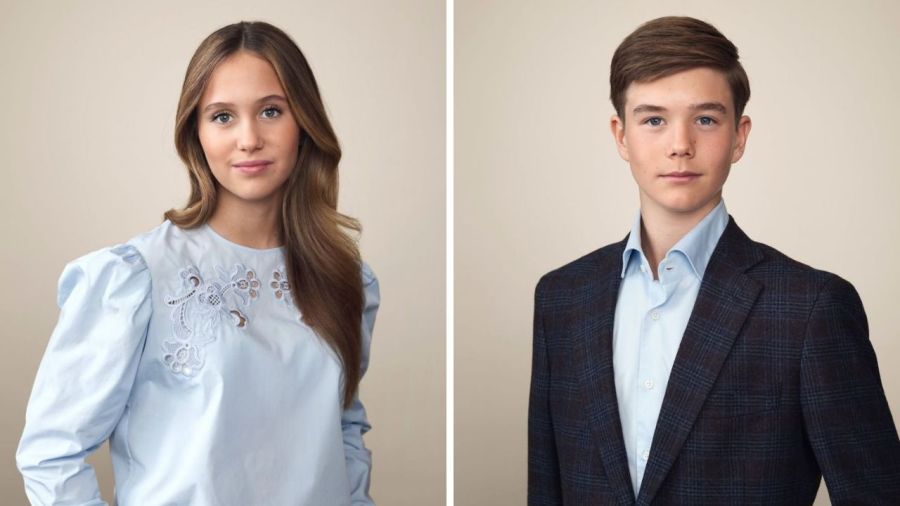 Retratos de la princesa Josephine y el príncipe Vincent