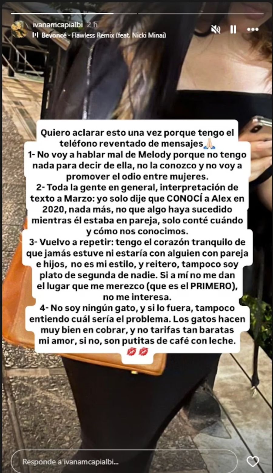 Ivana Capialbi sobre Melody Luz